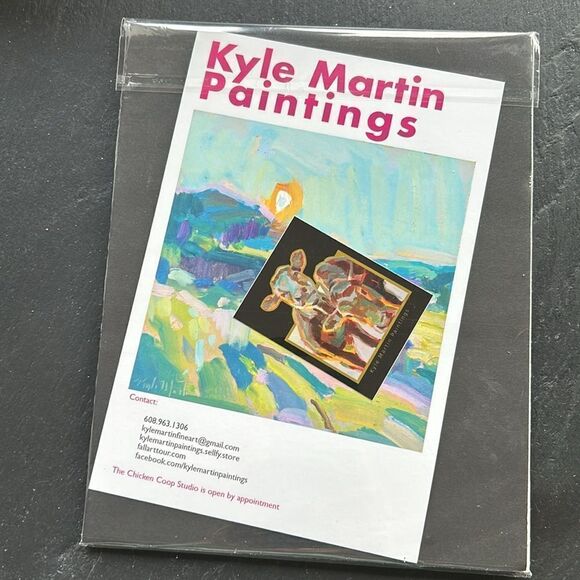 Kyle Martin Giclee Digital Backlit Cow Print on Foam Core 8"x10" sticker Sealed - Picture 4 of 4